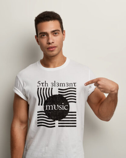 5th Element Music White T-Shirt
