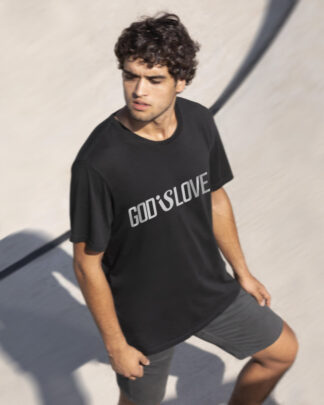 God Is Love Graphic T-Shirt Black