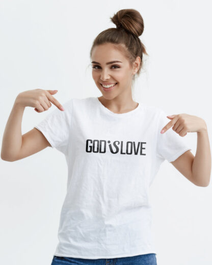 God Is Love Graphic T-Shirt White