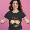 FAYREY Latte Love Black Tee Shirt
