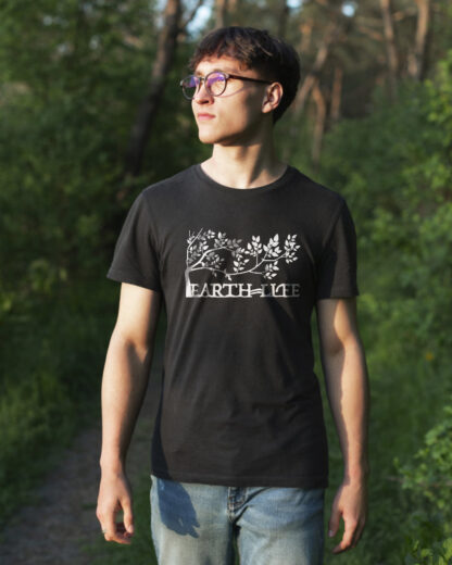 Earth Equals Life FAYREY Graphic Black Tee Shirt