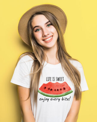 FAYREY Life Is Sweet Enjoy Every Bite! Graphic T-Shirt